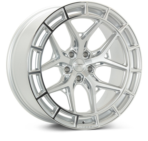 Vossen HFX-1 22x9 - 5x112 - ET32 - Flat - 66.5 - Silver Polished Wheel - HFX1-2M44 Photo - Primary